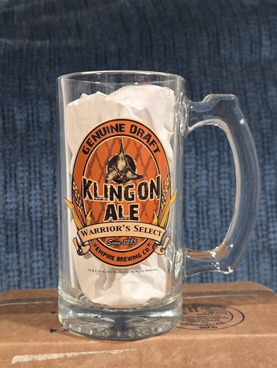 Source Unknown Other - Vintage Star Trek Klingon Collectible Glass Mug